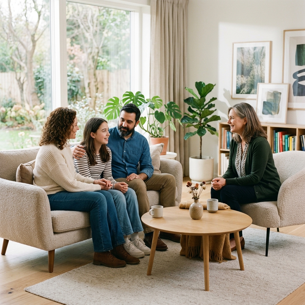 Acompanhamento com apoio às famílias